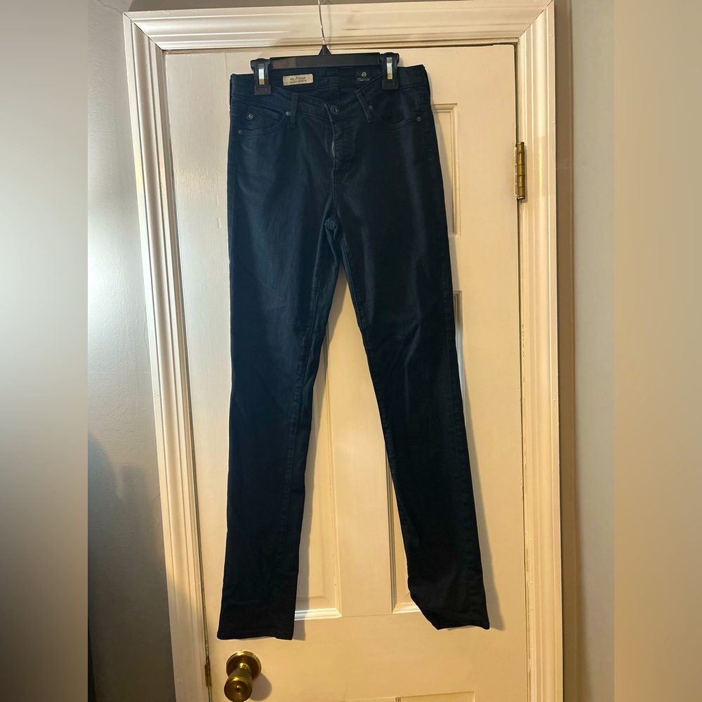 Ag Adriano Goldschmied 25R black prima mid rise cigarette skinny jeans